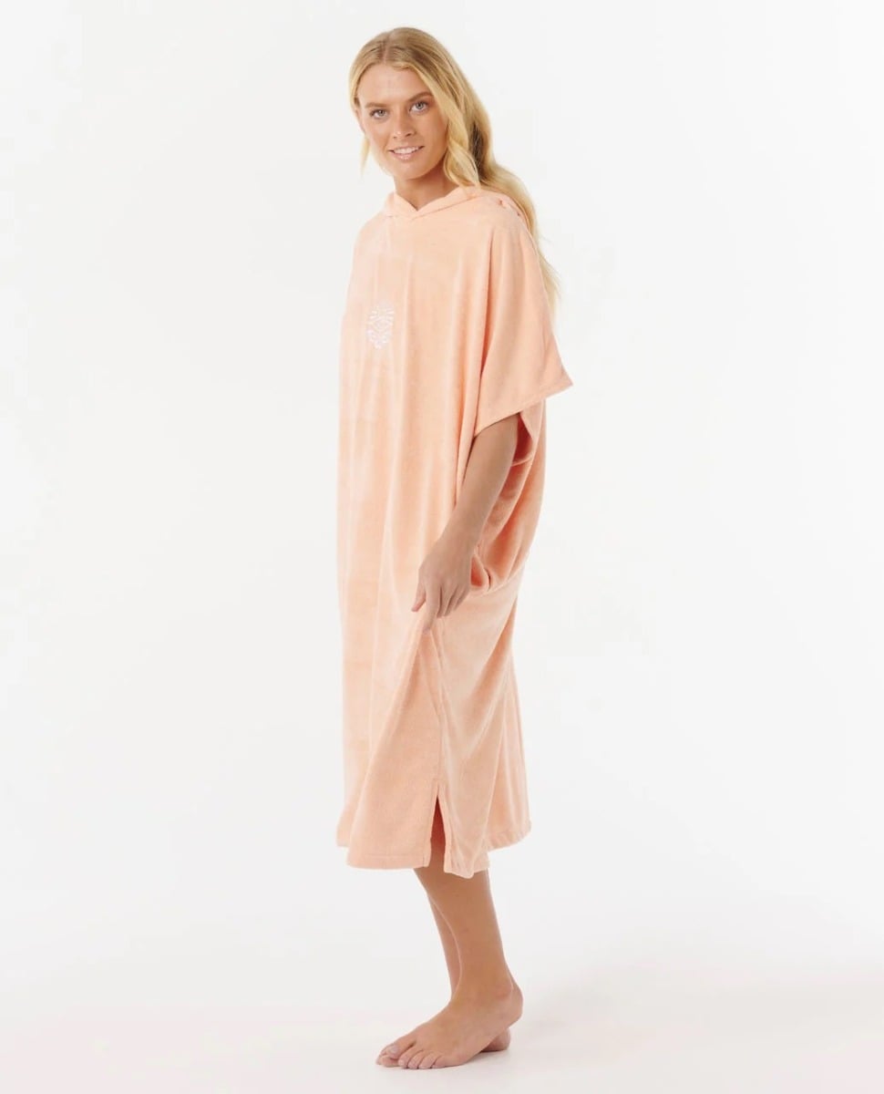 Rip Curl Classic Surf Hooded Towel - Bright Peach