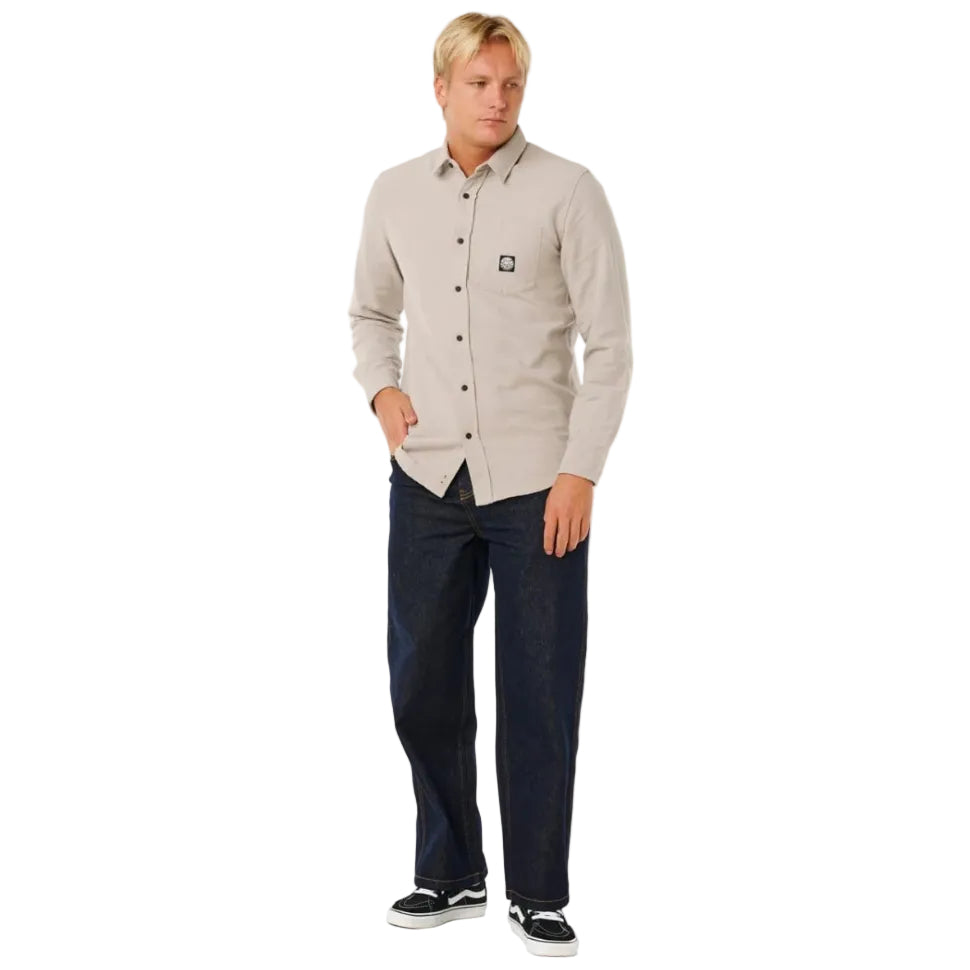 Rip Curl Premium Surf L/S Shirt - Stone