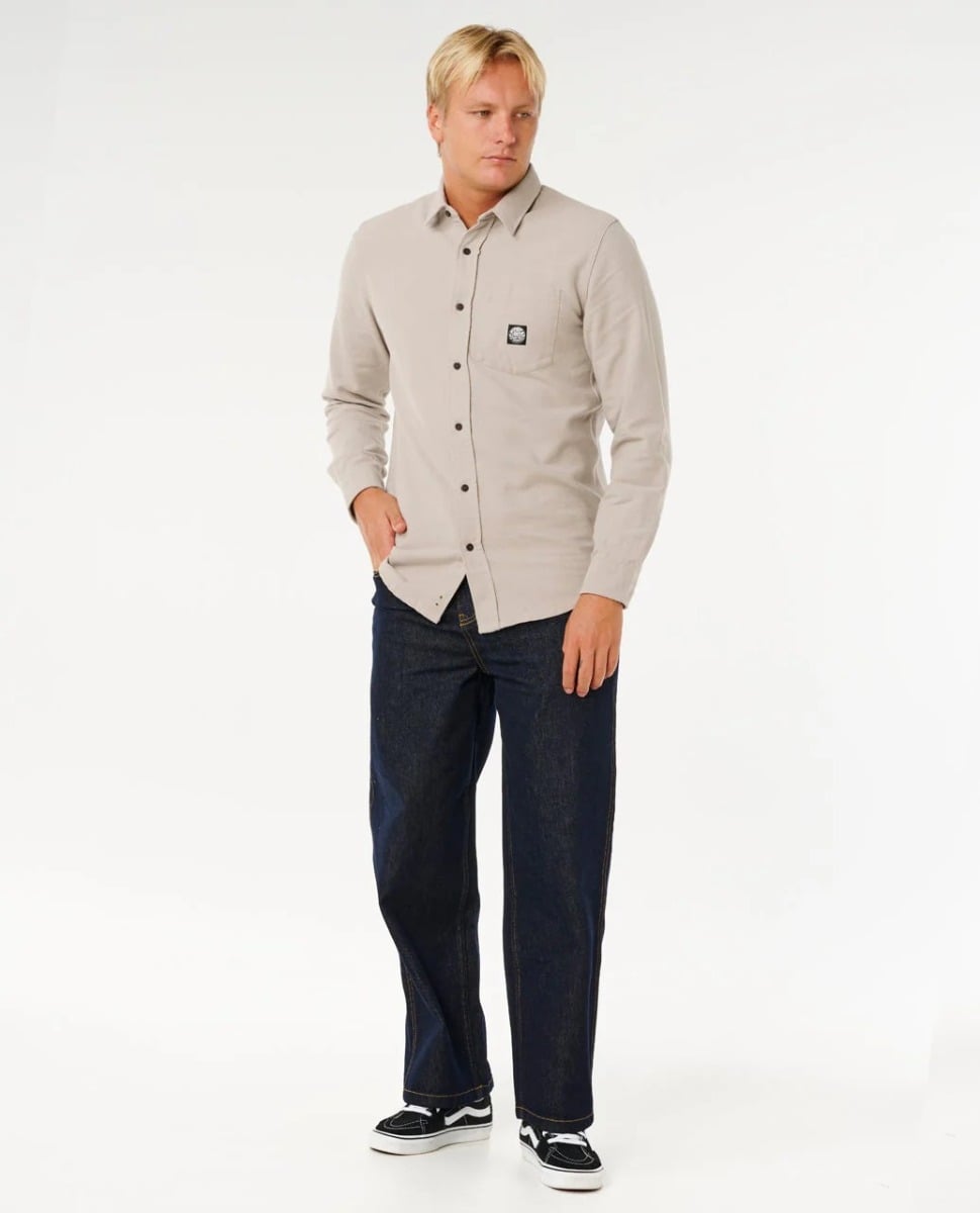 Rip Curl Premium Surf L/S Shirt - Stone