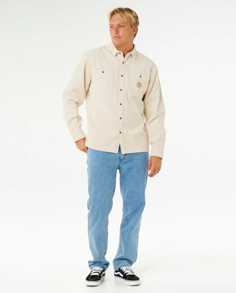 Rip Curl Premium Surf Cord L/S Shirt - Sand Dune