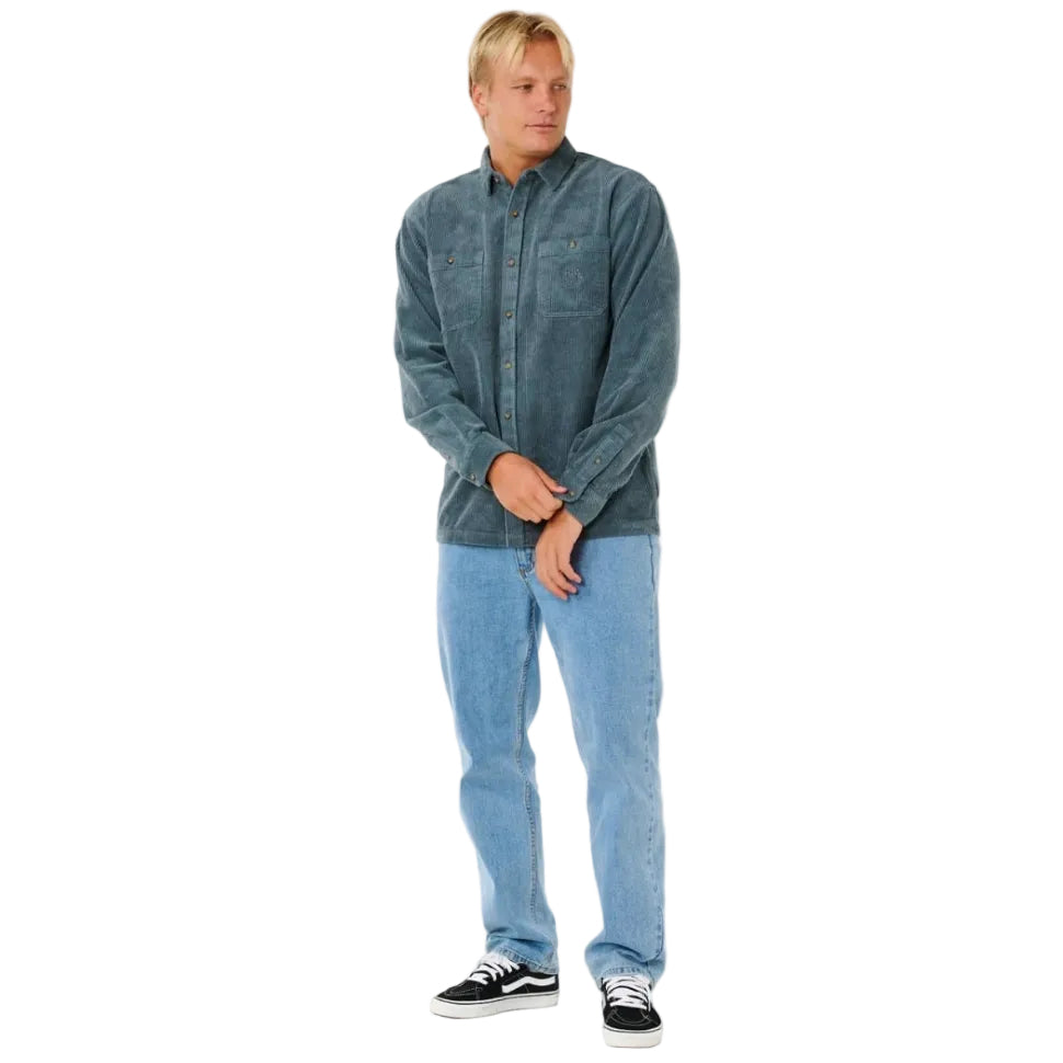Rip Curl Premium Surf Cord L/S Shirt - Pine Night