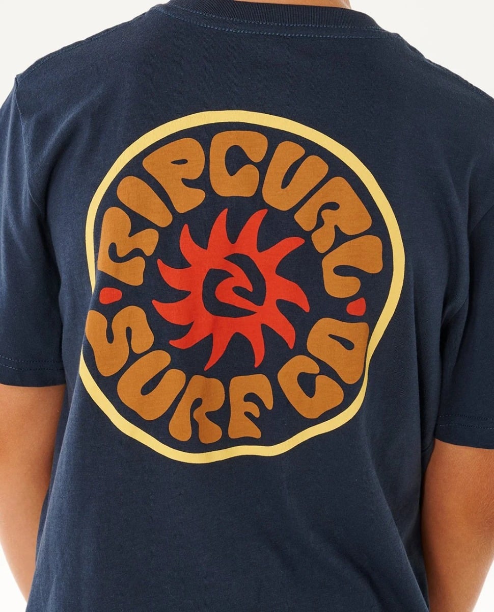 Rip Curl Pacific Rinse Circle Boys Tee - Dark Navy