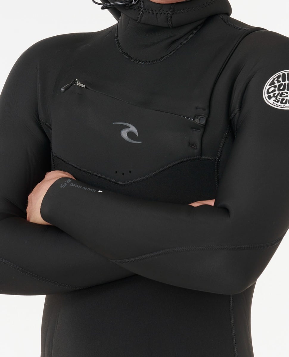 Rip Curl Dawn Patrol Hooded 5/4mm Winter Wetsuit 2026 - Black