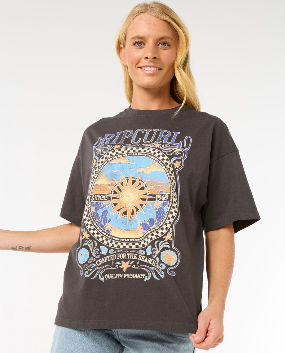 Rip Curl Luna Women's Heritage Tee - Washed Black
