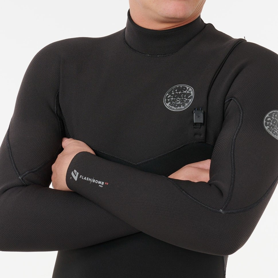 Rip Curl Flashbomb Pro Zip-Free 5/3mm Winter Wetsuit 2026 - Black