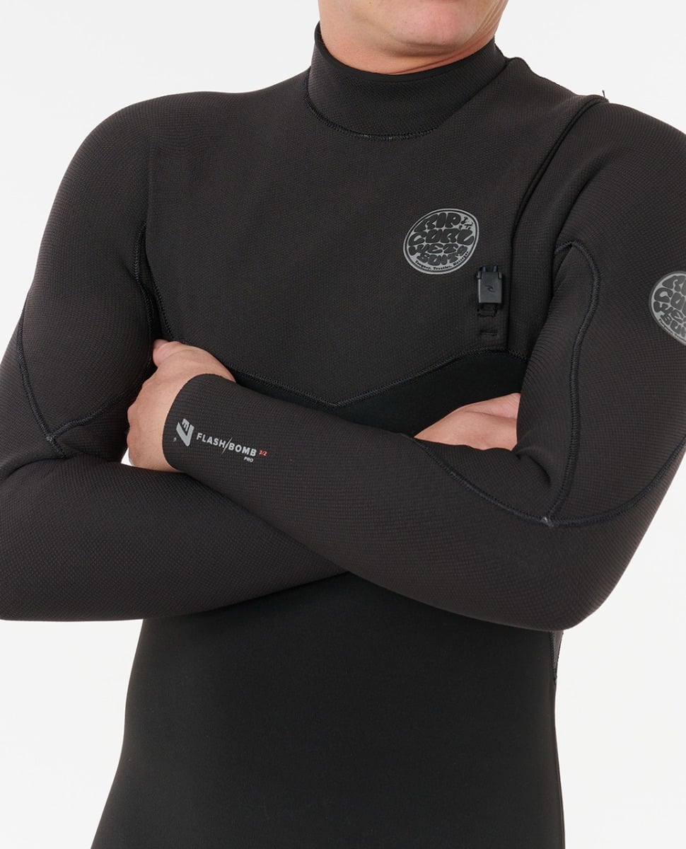Rip Curl Flashbomb Pro Zip-Free 5/3mm Winter Wetsuit 2026 - Black