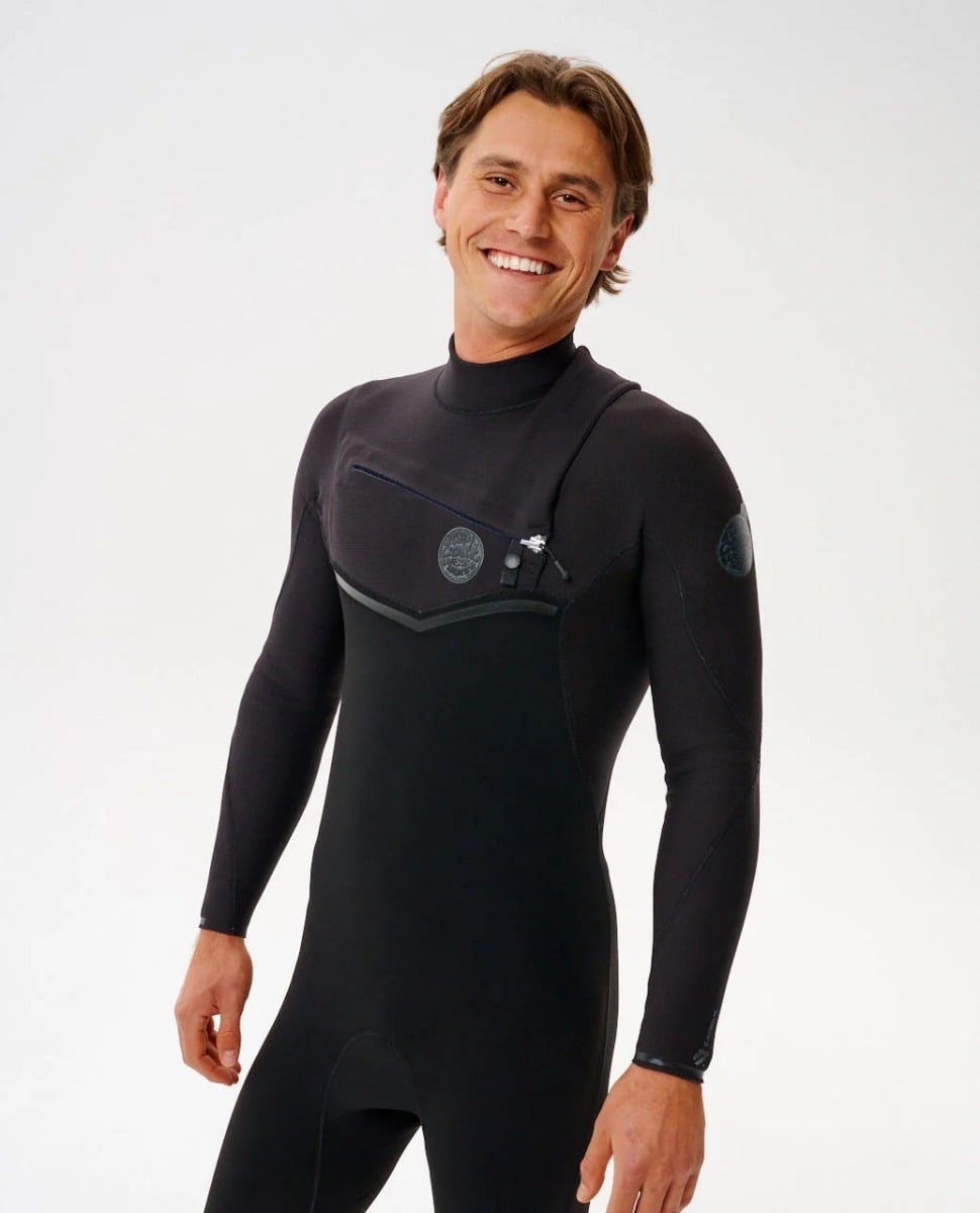 Rip Curl E-Bomb Chest Zip 3/2mm Summer Wetsuit 2026 - Black