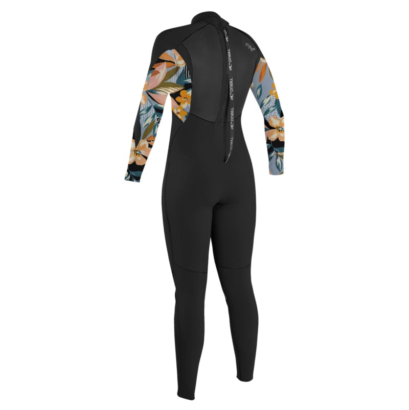 O'Neill Epic 3/2mm Women's Back Zip Wetsuit - Black/Demiflor