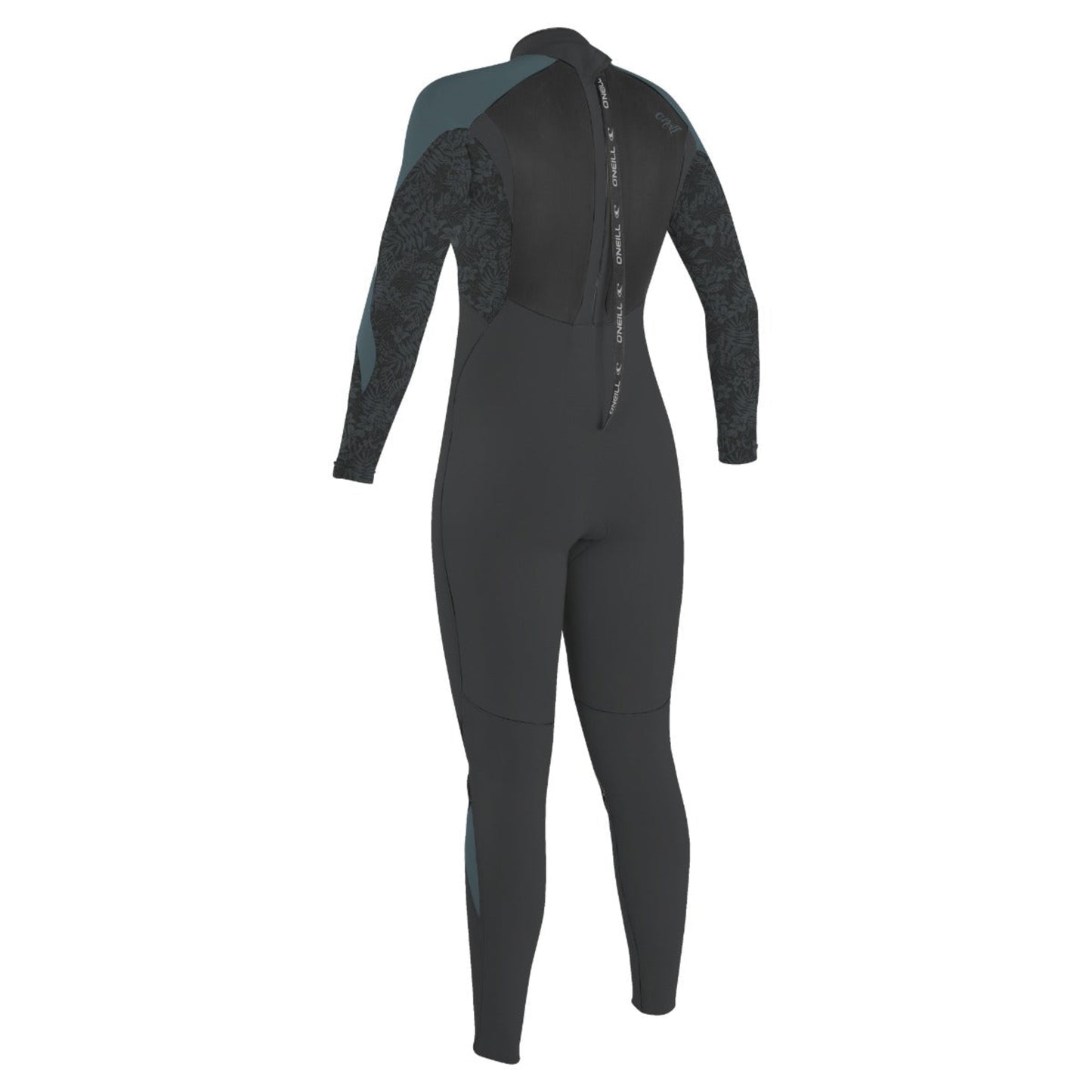 O'Neill Womens Epic 3/2mm Back Zip Wetsuit (UK 10) SAMPLE - Tempered Steel/Shaded Island Sky/Shade
