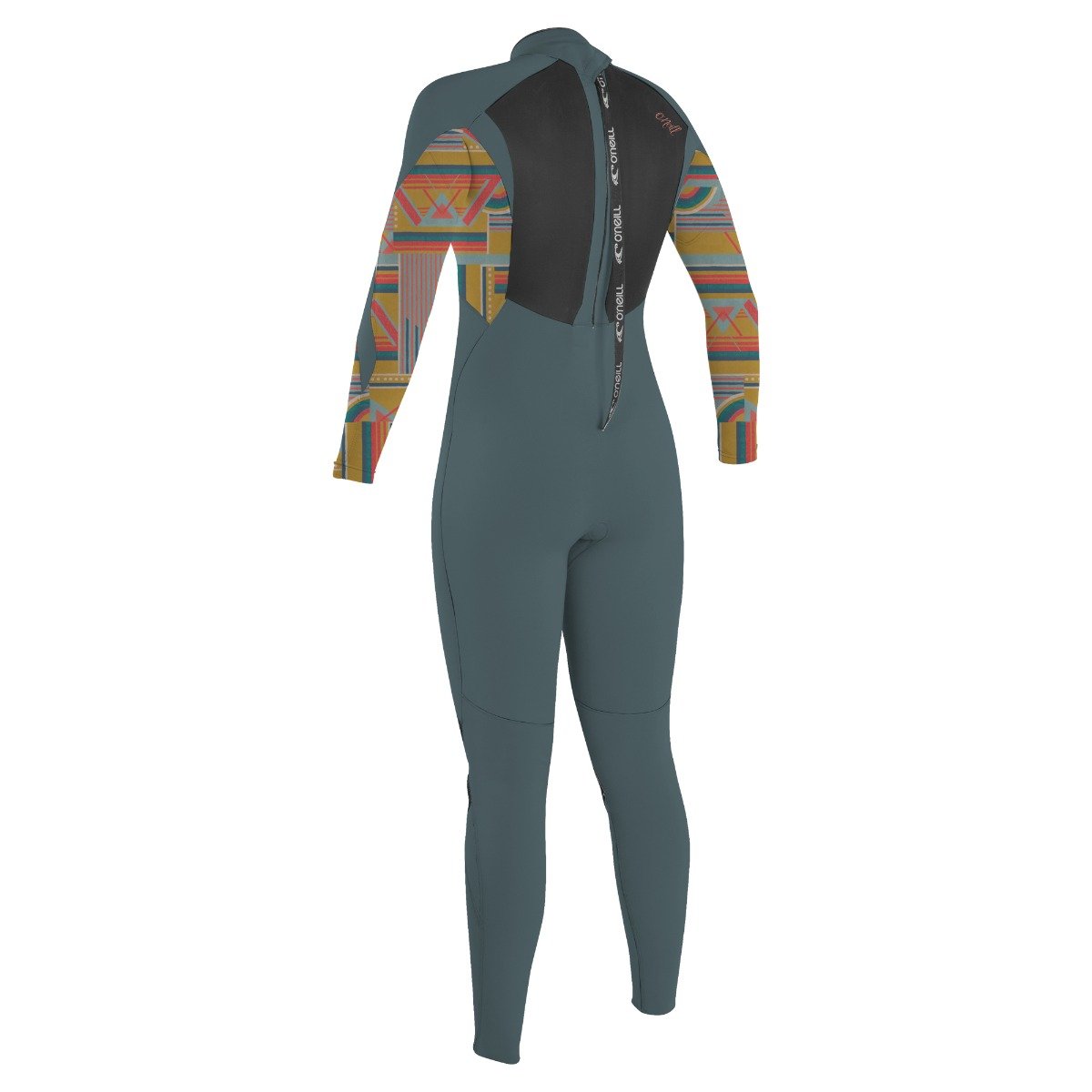 O'Neill Women's Epic Back Zip 4/3mm Wetsuit 2025 - Shade / Arta Geo / Shade