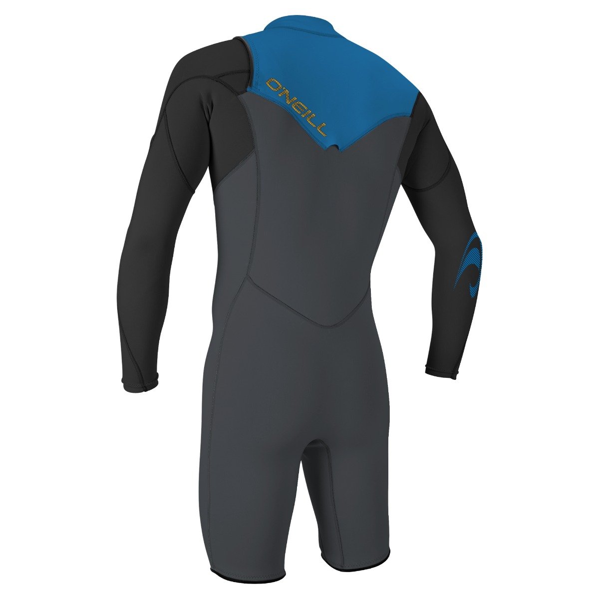 O'Neill Hammer 2mm Chest Zip LS Shorty Wetsuit 2025 - Graphite / Black / Ocean