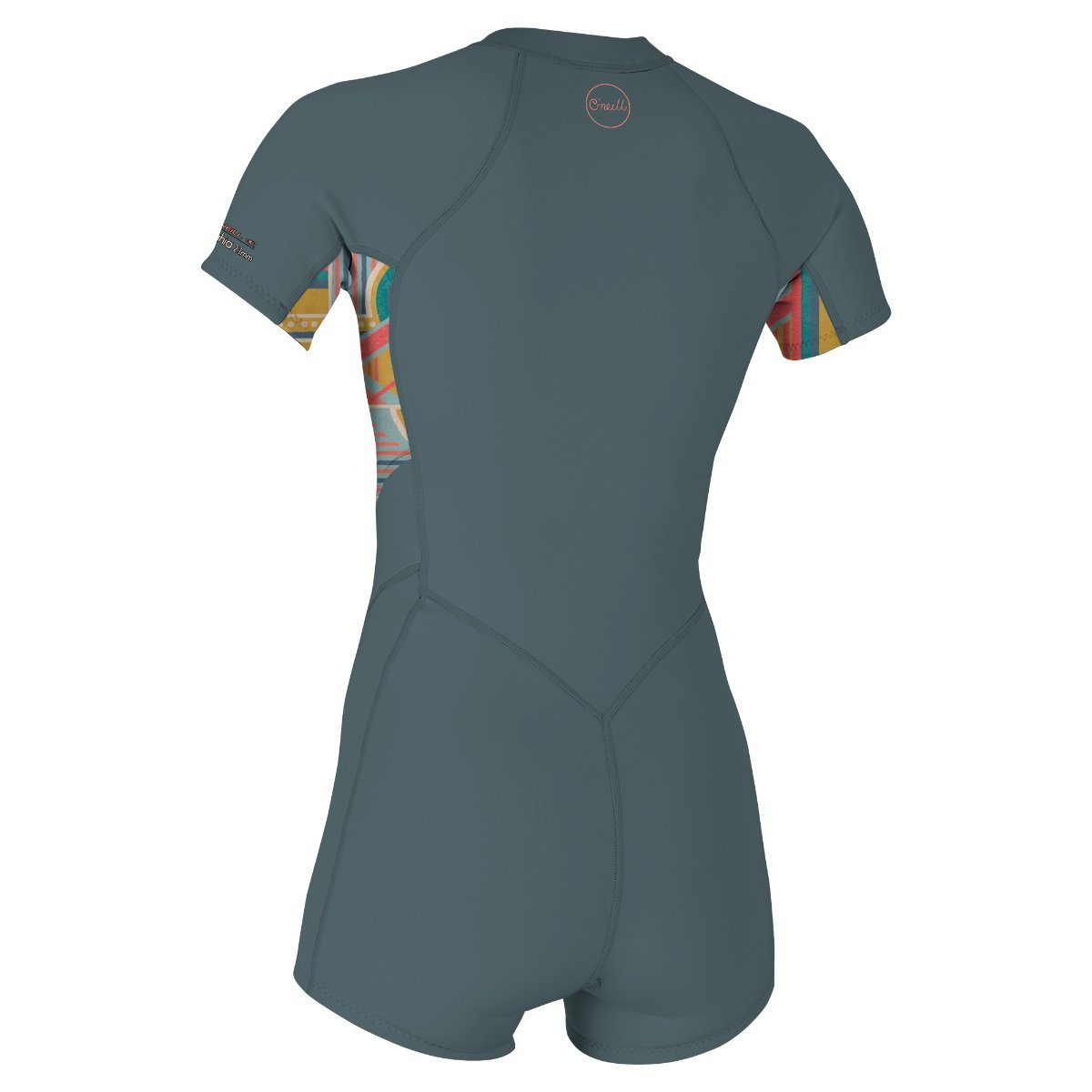 O'Neill Bahia 2/1mm Women's Front Zip Shorty Wetsuit 2025 - Shade/Arta Geo/ Shade