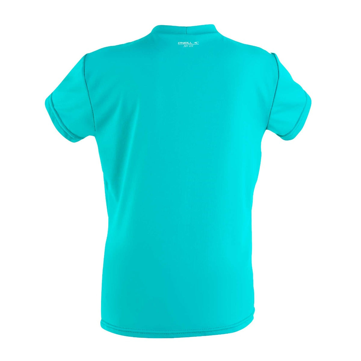 O'Neill O'Zone Toddler Girls Short Sleeve UV Sun Shirt - Light Aqua - Back