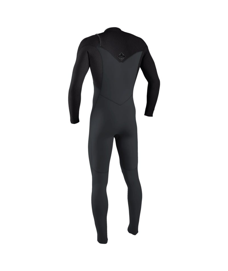 O'Neill Hyperfreak 4/3+mm Chest Zip Wetsuit (Medium) SAMPLE - Tempered Steel/Graphite