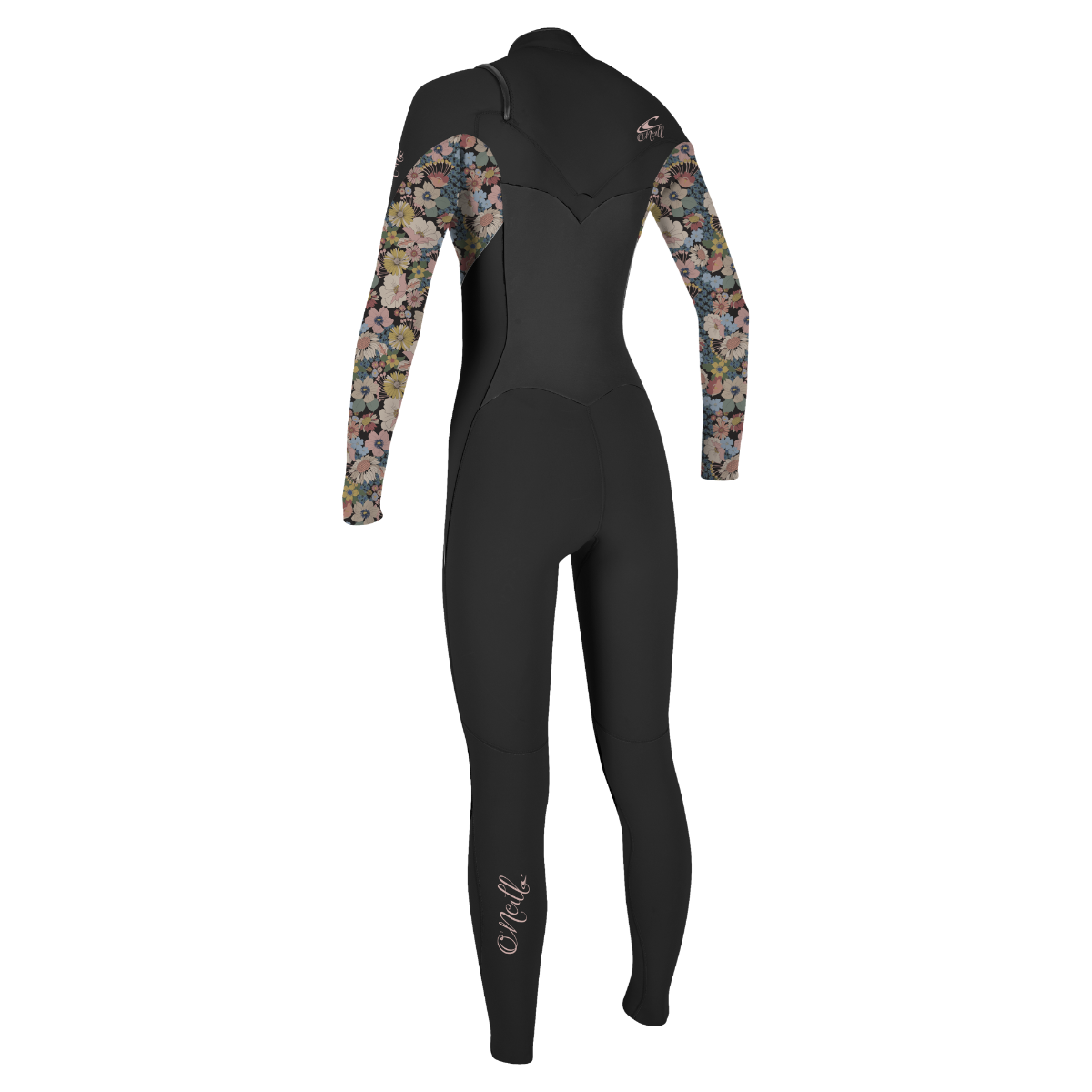 O'Neill Epic 5/4mm Girls Chest Zip Wetsuit - Black/Twiggy - Back