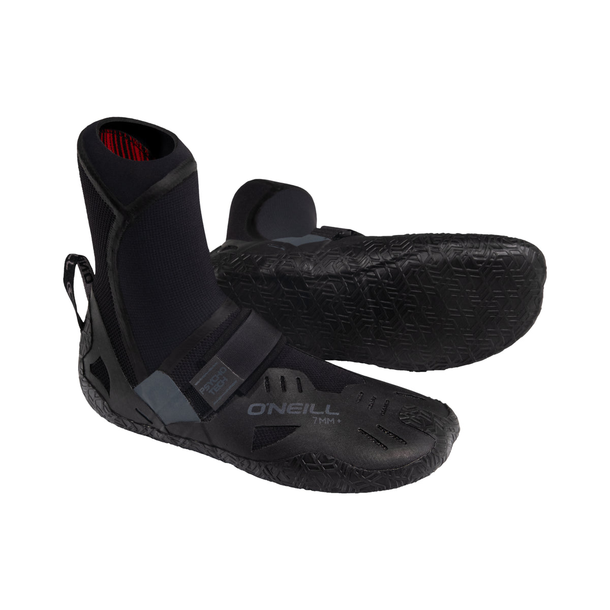 O'Neill Psycho Tech 7mm+ Round Toe Boots - Black