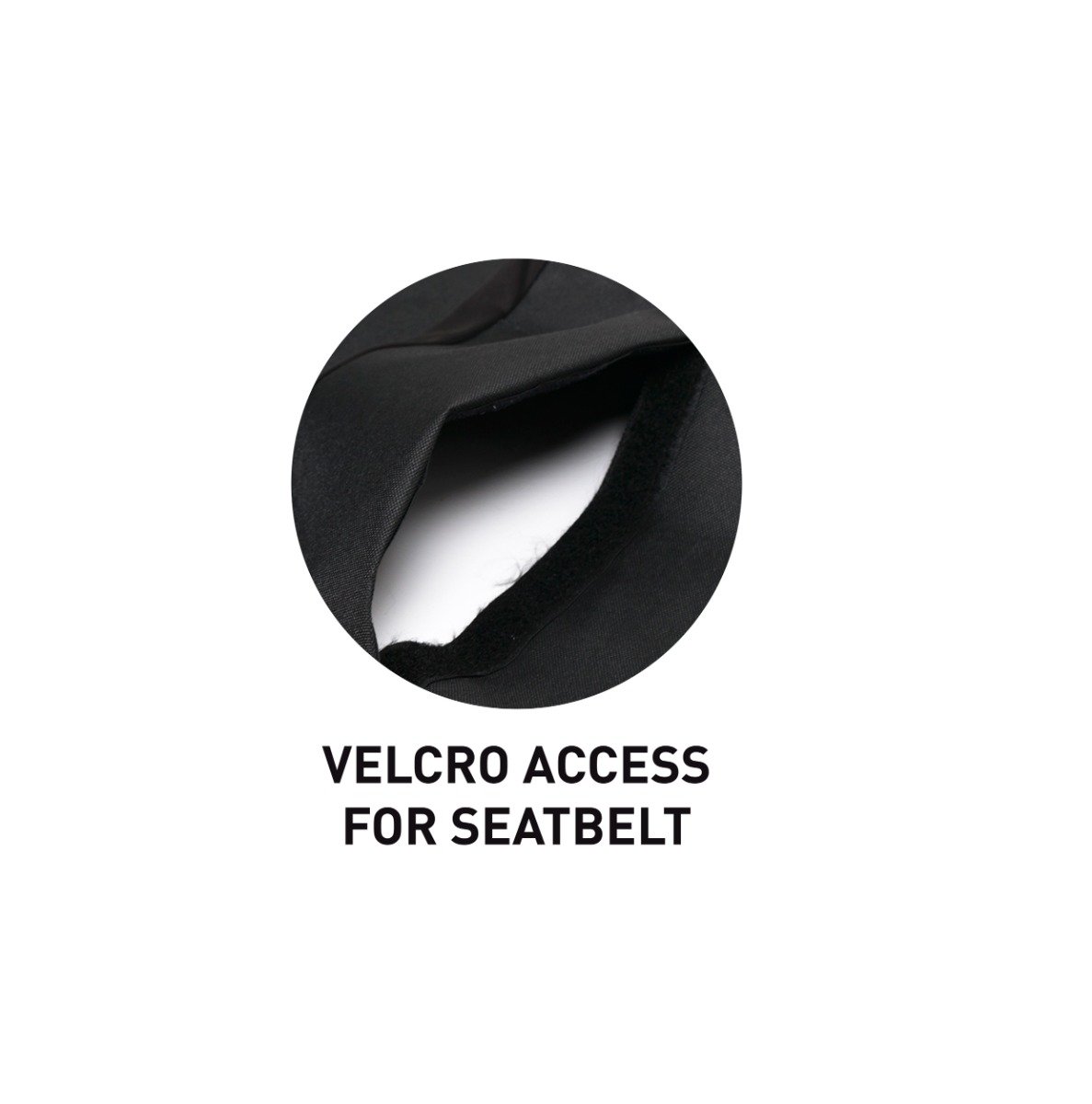 Surflogic Waterproof Triple Car Seat Cover - Universal Black - Feature