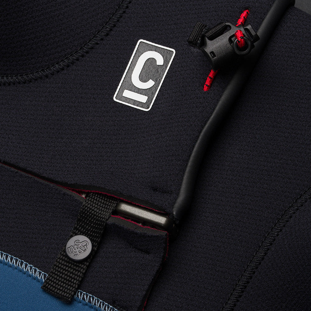 C-Skins NuWave Session 5/4mm Junior GBS Chest Zip Winter Wetsuit 2026 - Legion Blue / Black / Red