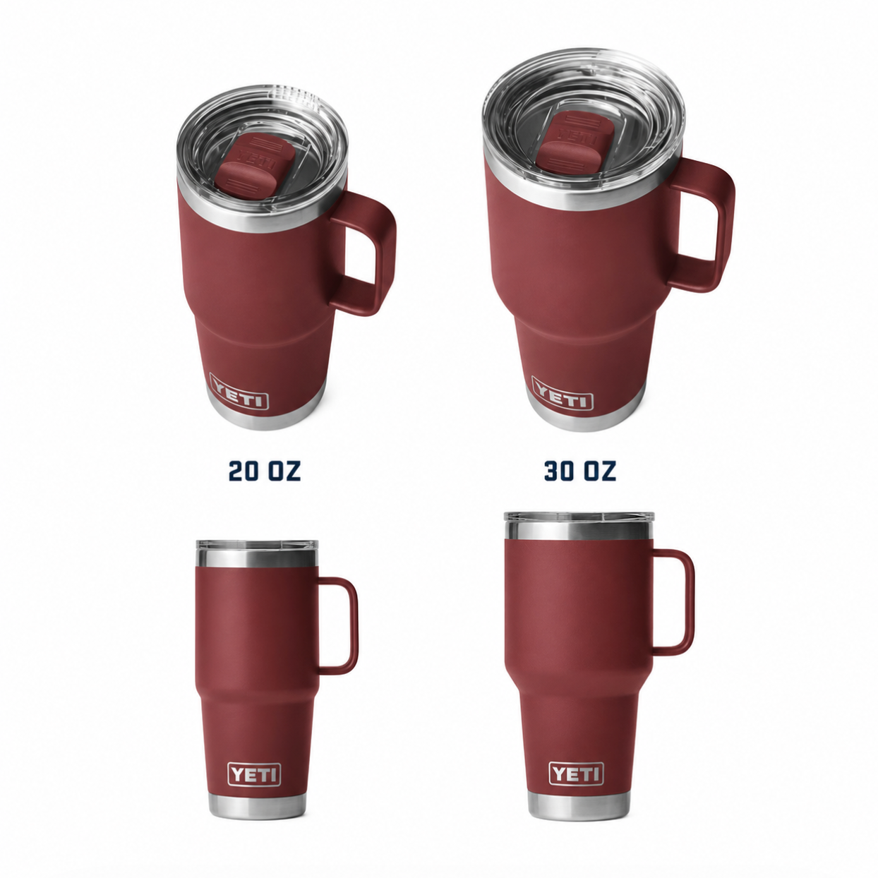 Yeti 20oz Travel Mug with Stronghold Lid - Stag Red