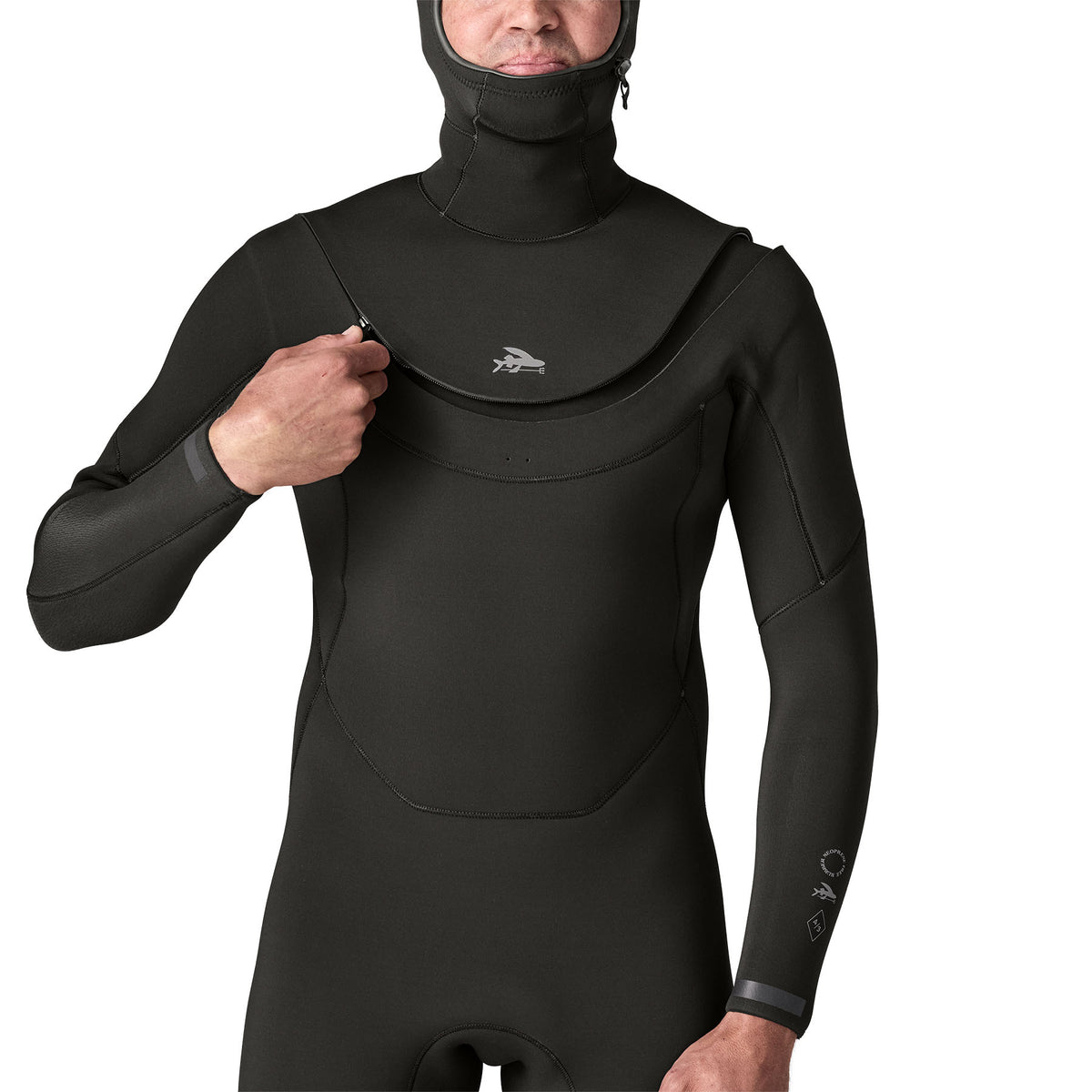 Patagonia Men's Regulator 4/3mm Hooded Winter Wetsuit 2026 - Black