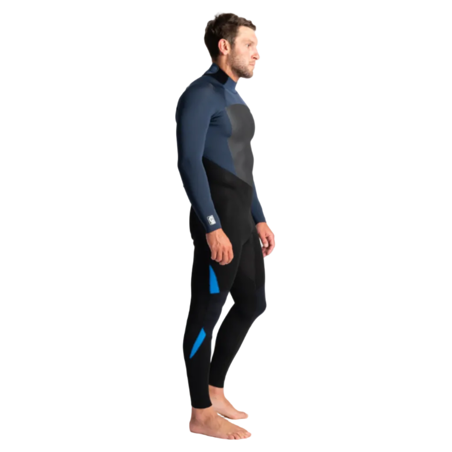 C-Skins Legend 3/2mm Back Zip Wetsuit 2025 - Black/ Bluestone/ Cyan