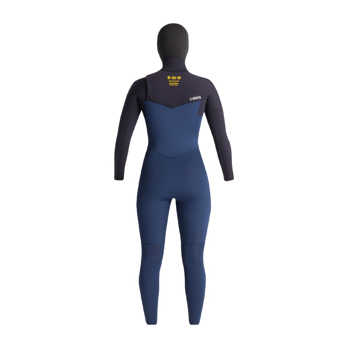C-Skins NuWave Solace 5/4/3mm Women's Hooded Wetsuit 2025 - Bluestone/Black X/Saffron