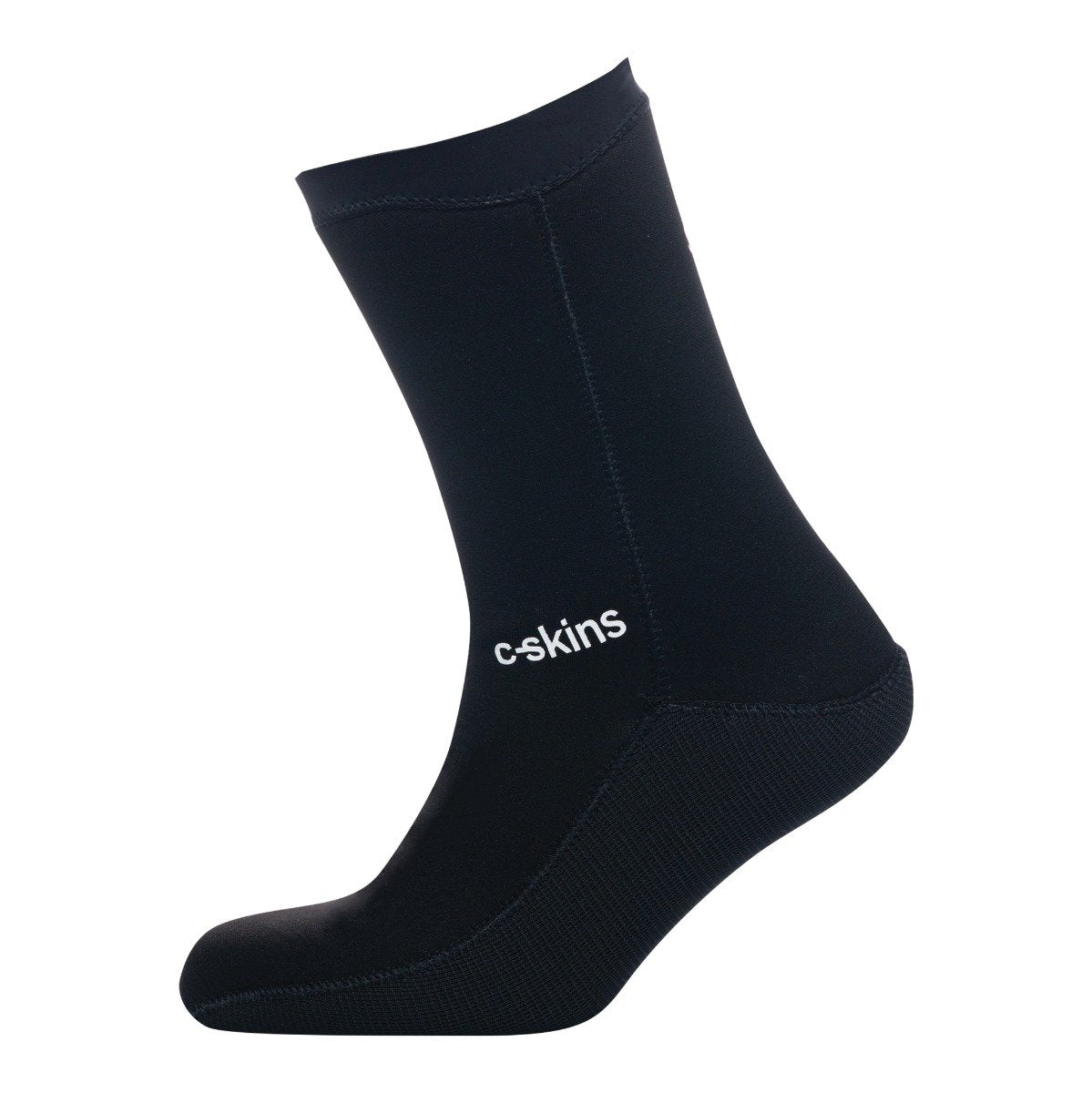 C Skins Swim Research Freedom 4mm Swim Socks - Black - Full View