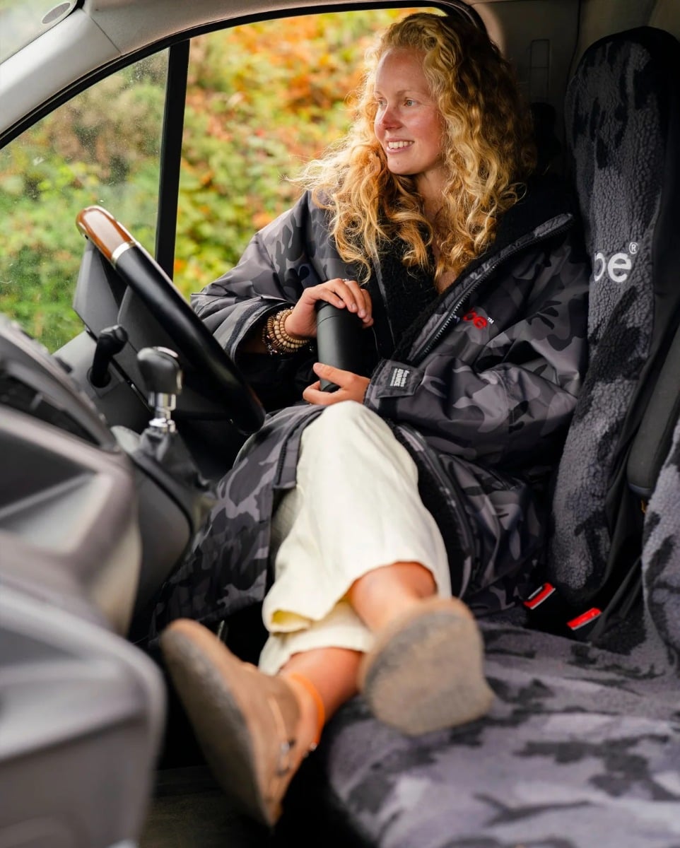 Dryrobe Double Car/Van Seat Cover - Black Camo