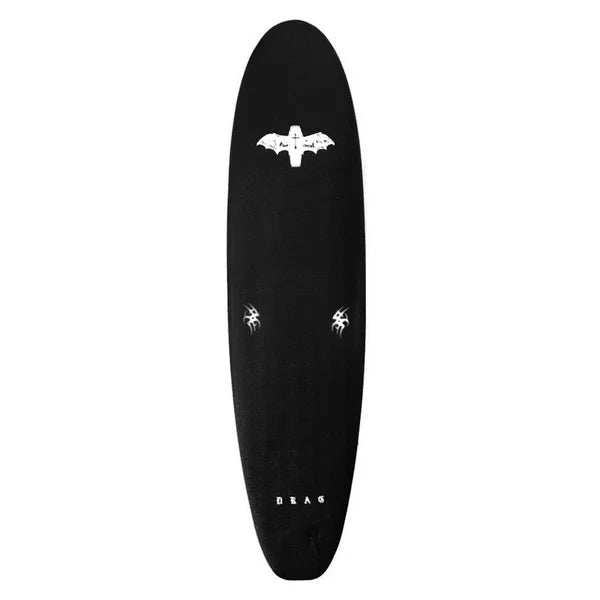 Drag Coffin FCS Thruster 8FT Softboard - Black/White