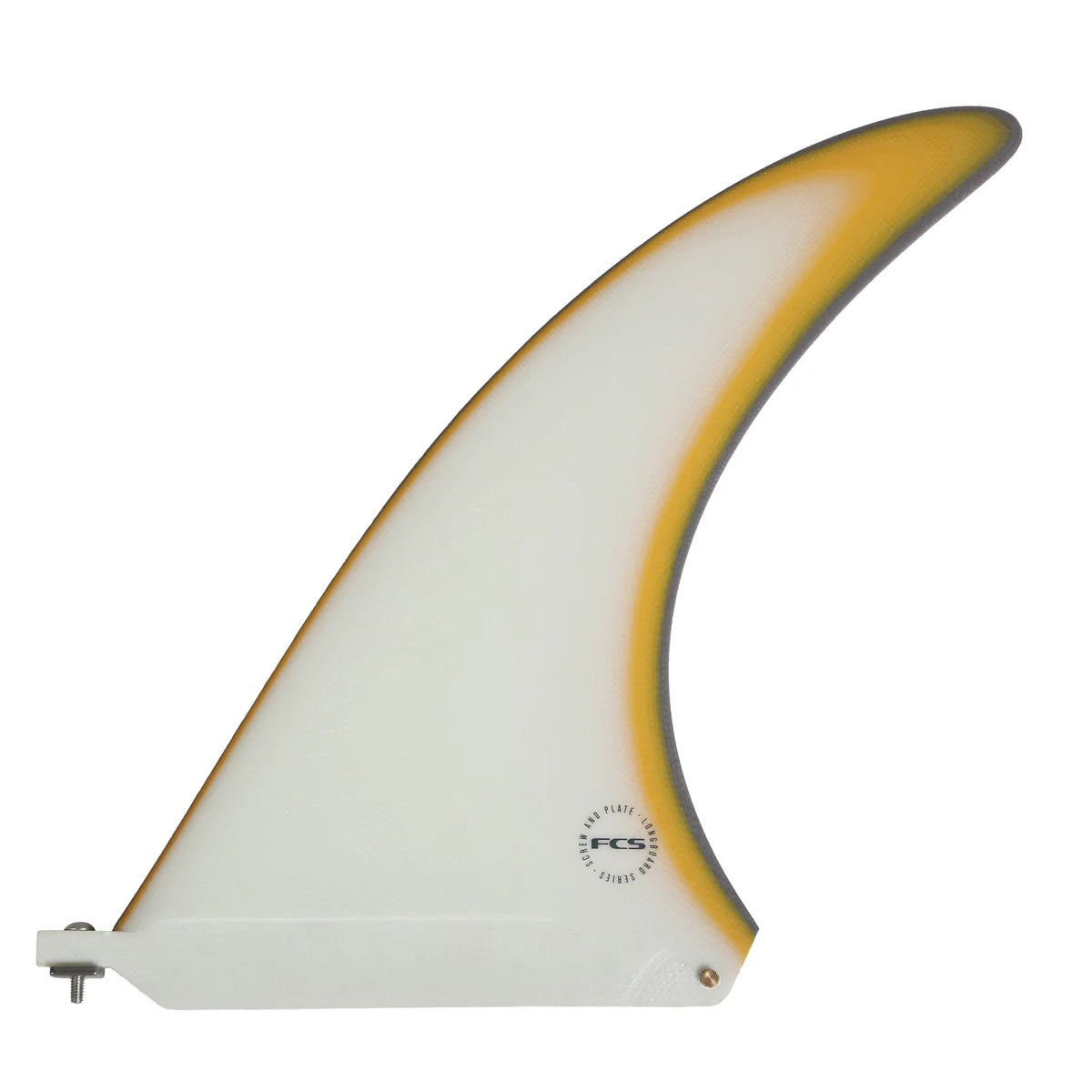 FCS II Flow Screw & Plate Performance Glass Longboard Fin in Mango