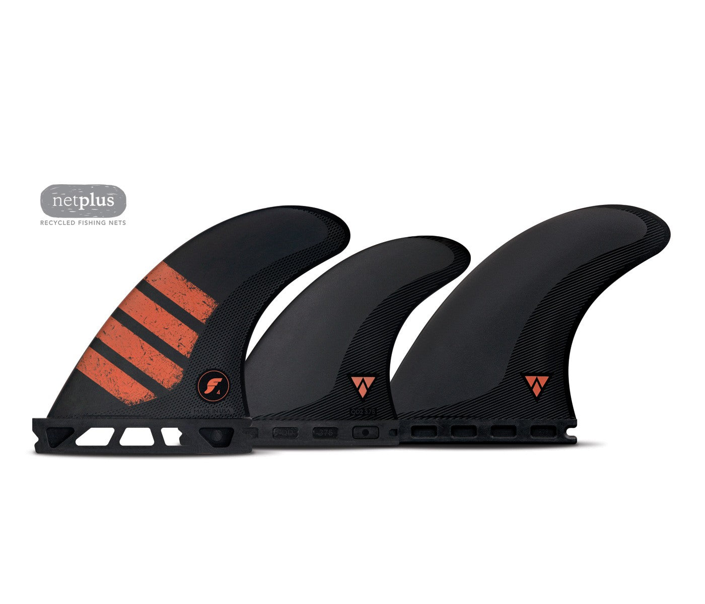 Futures F4 5 Fin Alpha Size Small - Black Red