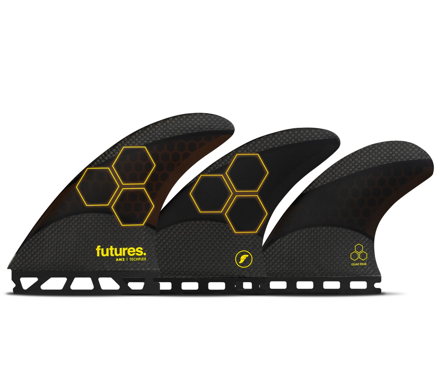 Futures AM2 Techflex 5 Surfboard Fins - Orange - Wetsuit Centre
