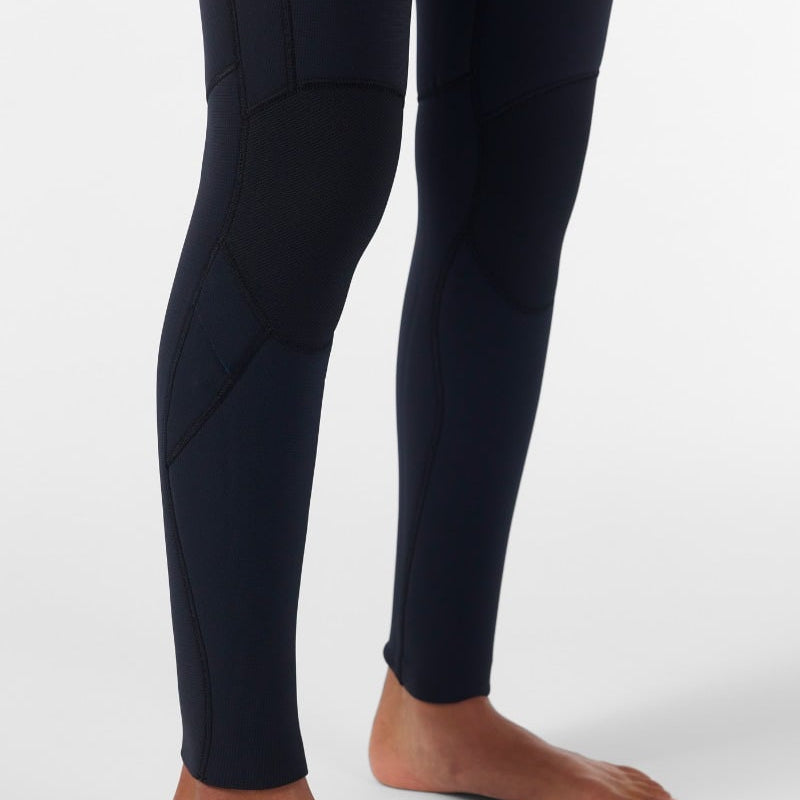 O'Neill Womens Hyperfreak 4/3+mm Chest Zip Wetsuit 2026 - Black / Faded Denim