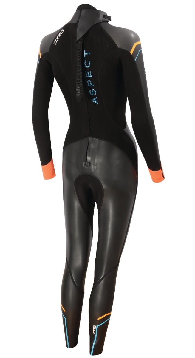 Zone3 Aspect Womens 'Breaststroke' Wetsuit - Black - Back