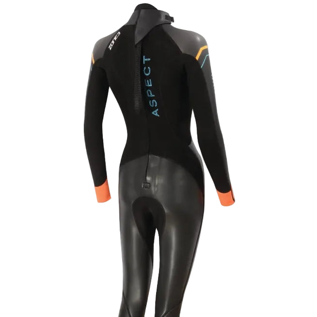 Zone3 Aspect Womens 'Breaststroke' Wetsuit - Black - Back