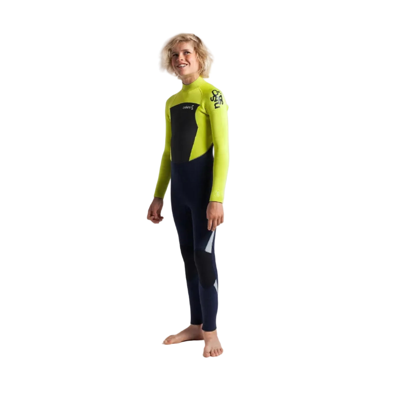 C Skins legend 5/4mm junior back zip green wetsuit