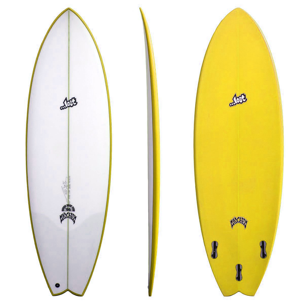 サーフィン・ボディボード lost surfboards round nose fish 96 rnf96 Lost RNF 96 Fish Surfboard - White / | Wetsuit Centre