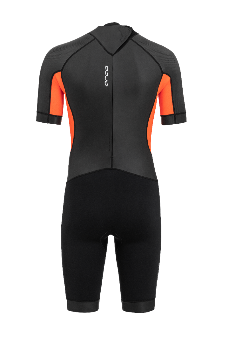 Orca Vitalis Mens Openwater Shorty Wetsuit - Black/Orange