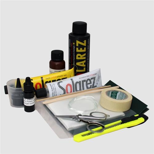 Solarez Polyester Pro Travel Kit inside