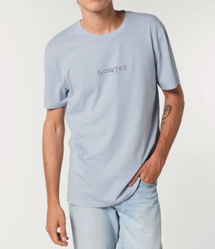 Sorted Surf Shop Unisex Purple Palm Tee - Blue