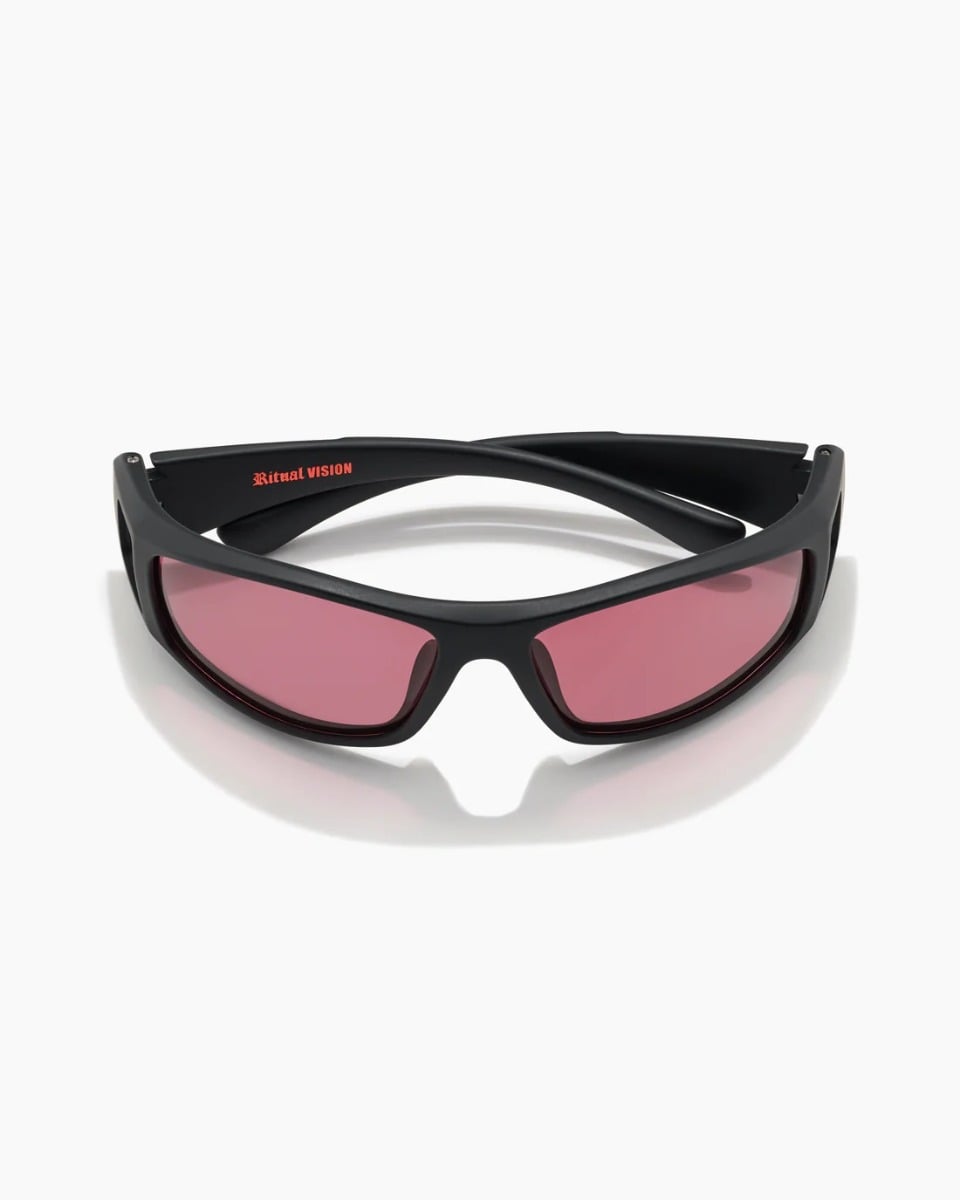 Ritual Vision Dragster Sunglasses - Matte Black / Rust Polarised