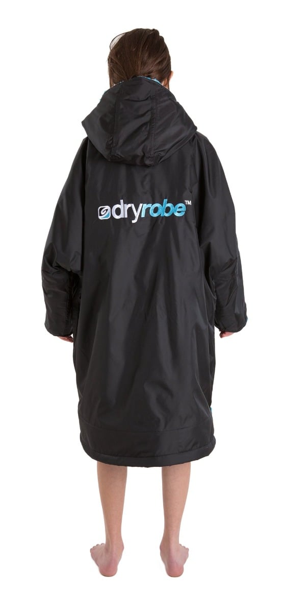 Dryrobe Kids Advanced Long Sleeve 2021 - Black/Blue - Back