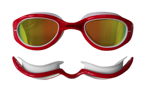 ZONE3 Attack Swim Goggles Polarised – Red / White