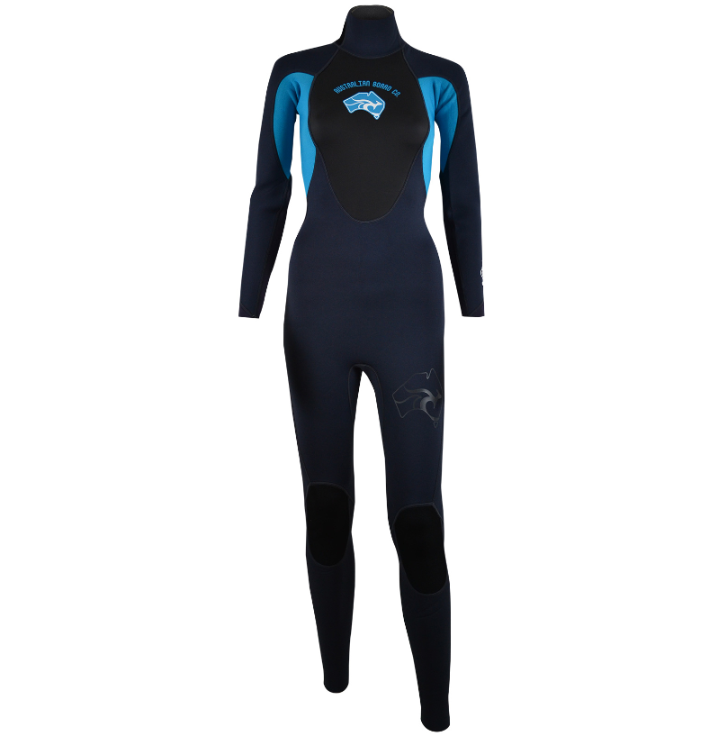 Australian Board Company Pulse 3/2mm Womens Back Zip Wetsuit - Turquoise
