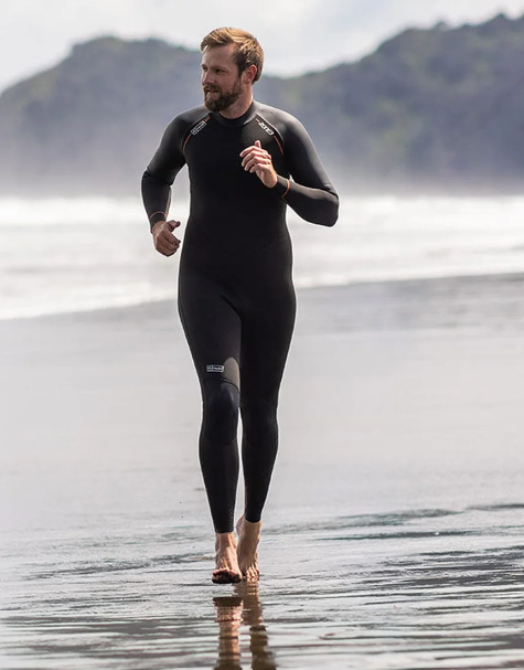 ZONE3 Yulexᬨ Switch Men's Swim Wetsuit 2024 - Black/Orange