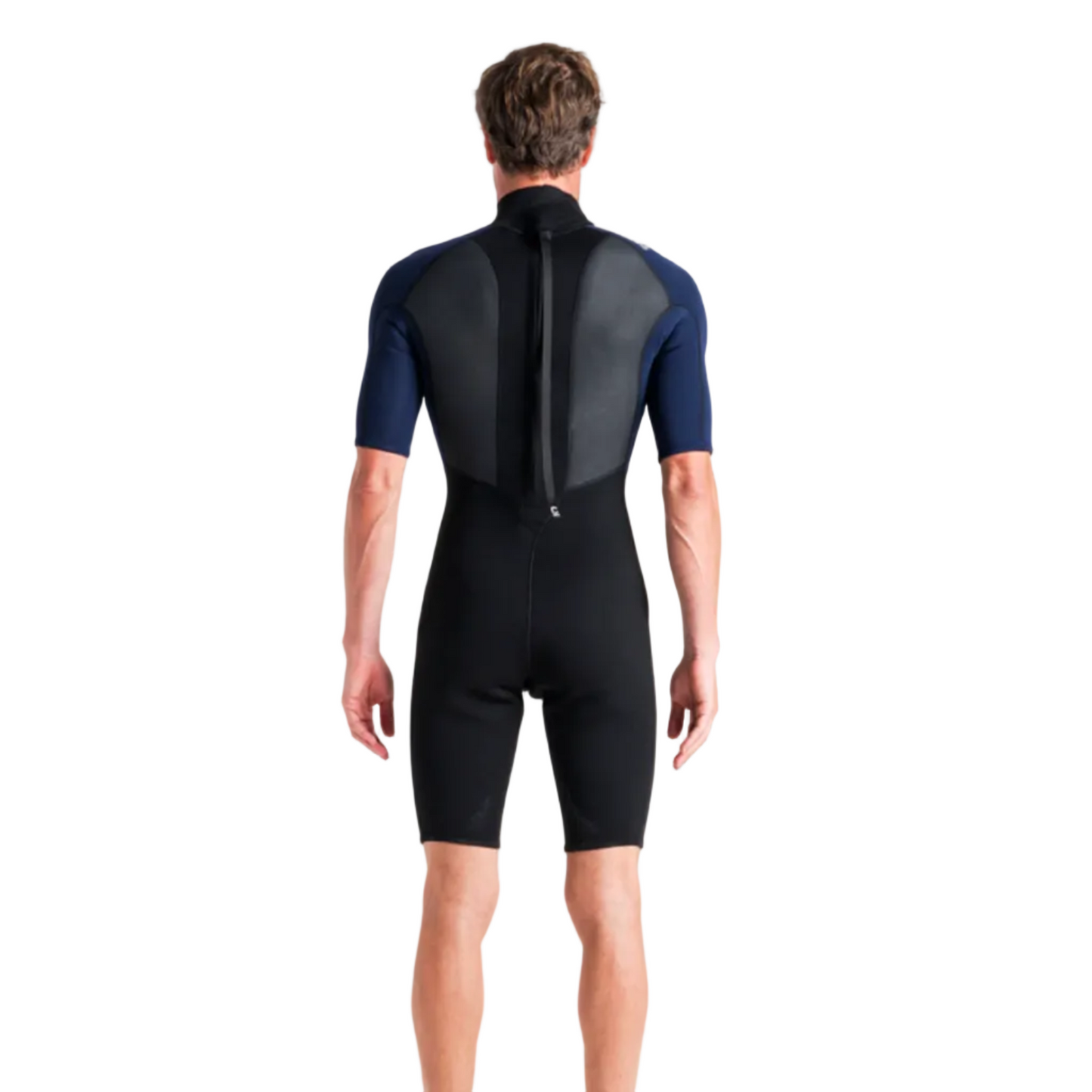 C-Skins Element 3/2mm Mens Back Zip Shorty Wetsuit 2026 - Anthracite/ Black/ Neon Flare