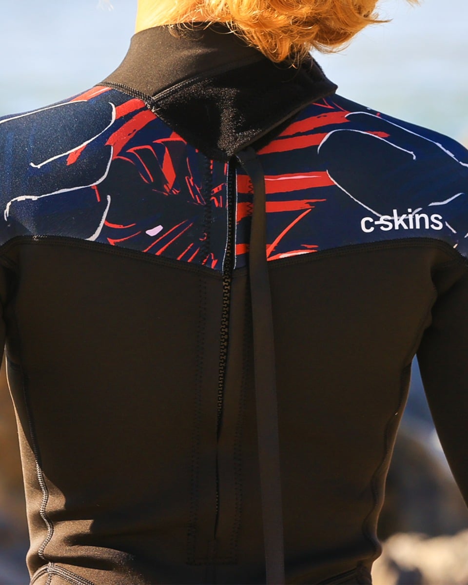 C-Skins NuWave Solace Lite 3/2mm Womens FL Back Zip Wetsuit 2026 - Black/Tropical
