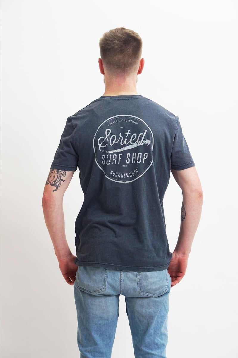 Sorted Surf Shop Circle Unisex T-Shirt - Blue
