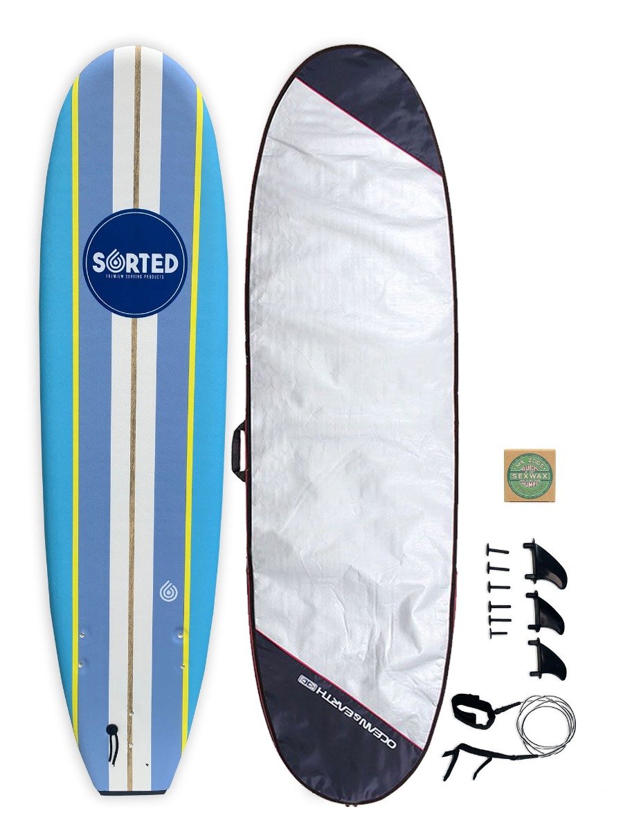 Sorted Premium 8ft Foam Surfboard Package