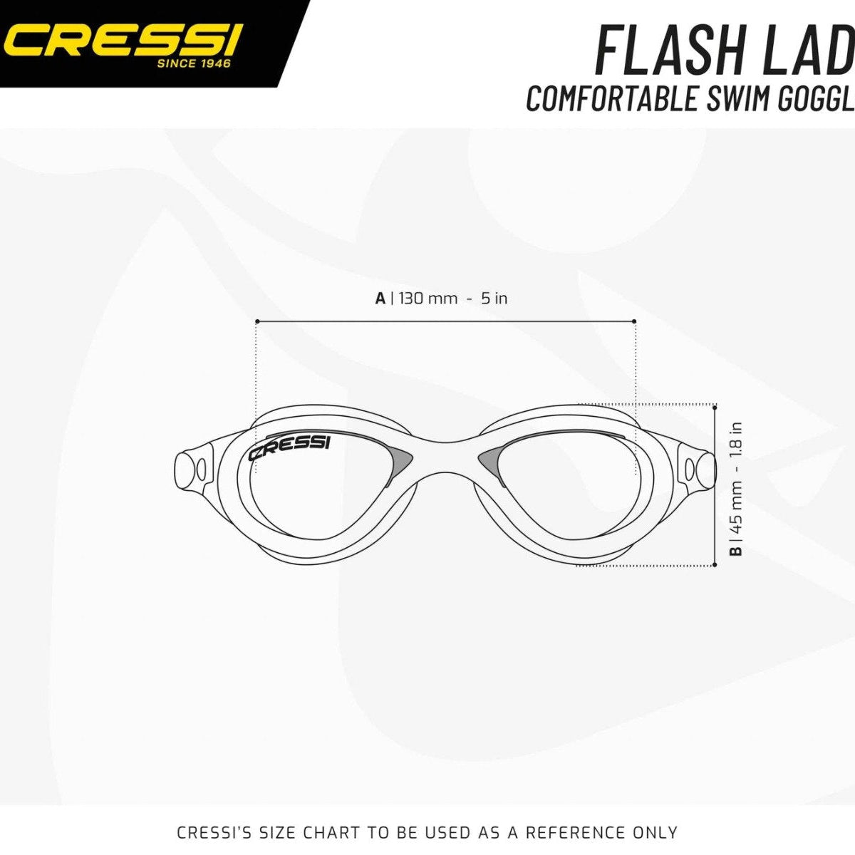 Cressi Flash Women's Swim Goggles - Clear / Pink